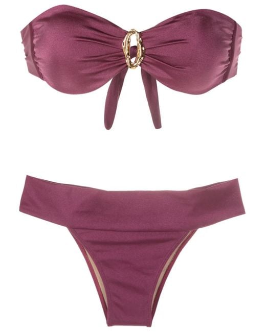 Brigitte Bardot ストラップレス ビキニ Purple