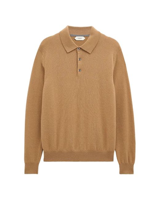 Pringle of Scotland Natural Cashmere Polo Shirt for men