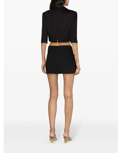 Patou Black Cotton Cropped Jacket