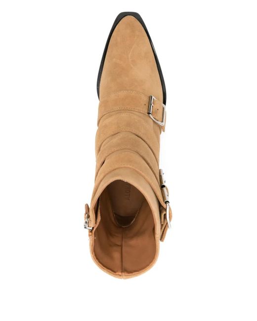 Alohas Brown 40Mm Suede Ankle Boots