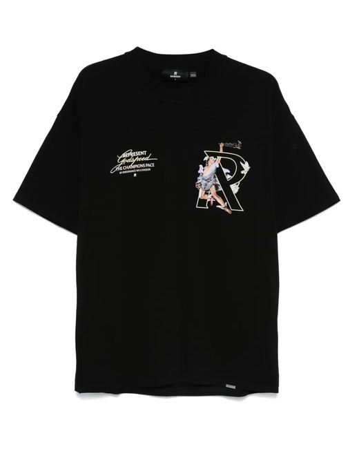 Represent Hermes T-Shirt in het Black voor heren