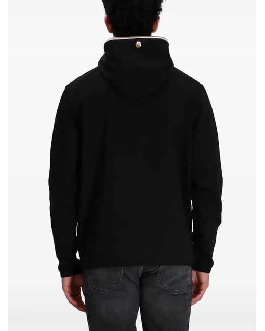 Boss Black Hooded Zip-Up Track Jacket for men