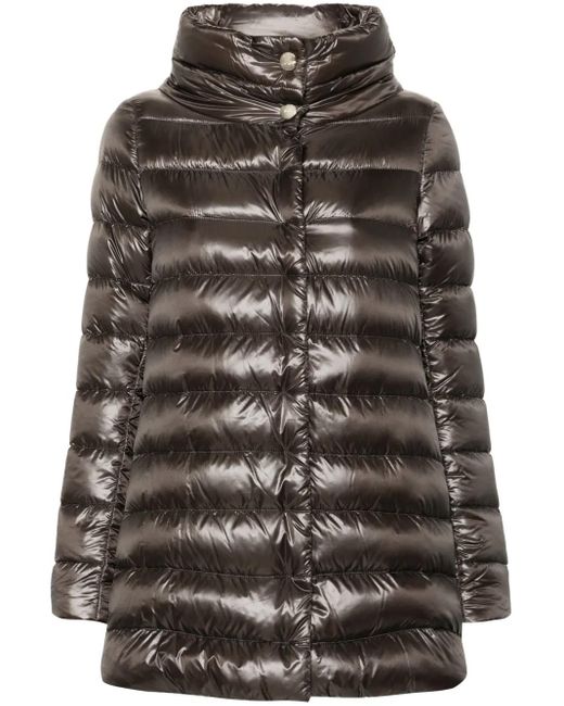 Herno Black Dark A-Shape 'Amelia' Down Jacket