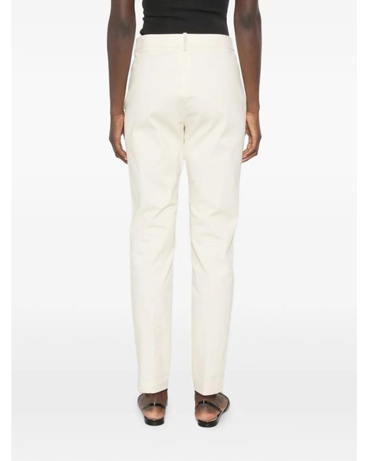 Fabiana Filippi White Pressed-Crease Tailored Trousers