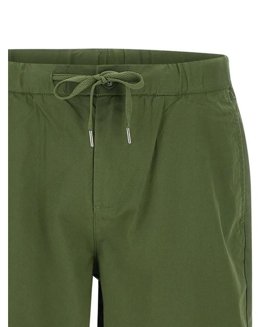 Sun 68 Green Drawstring Shorts for men