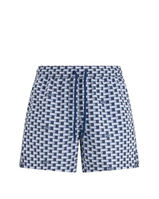 Bally Blue Short De Bain À Imprimé Graphique for men