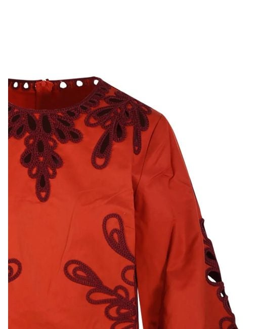 Antik Batik Deva Cut-Out Embroidered Top