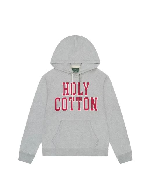 DENIM TEARS White Holy Cotton Slogan-Print Hoodie for men