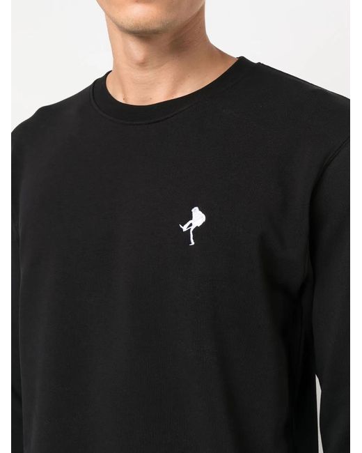 Limitato Black Photograph-Print Long-Sleeved Sweatshirt for men