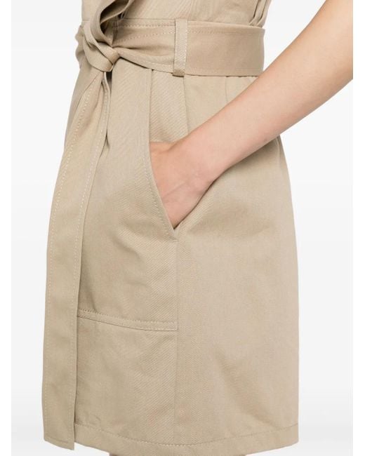 Elie Saab Natural Bestickter Jumpsuit