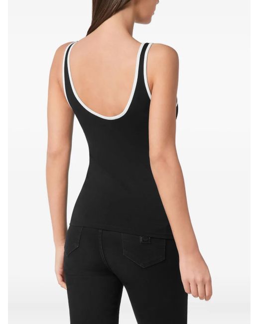 Philipp Plein Black Signature Tank Top