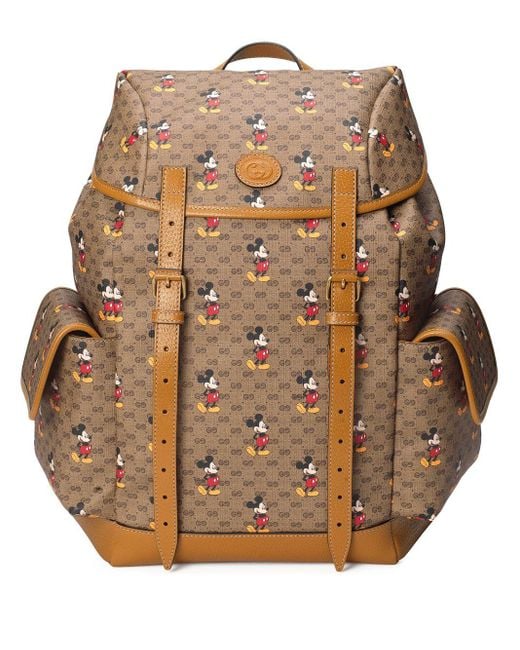 Gucci Multicolor X Disney Mickey Mouse-print Backpack for men