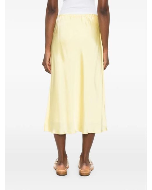 Jil Sander Natural Elasticated-Waist Midi Skirt