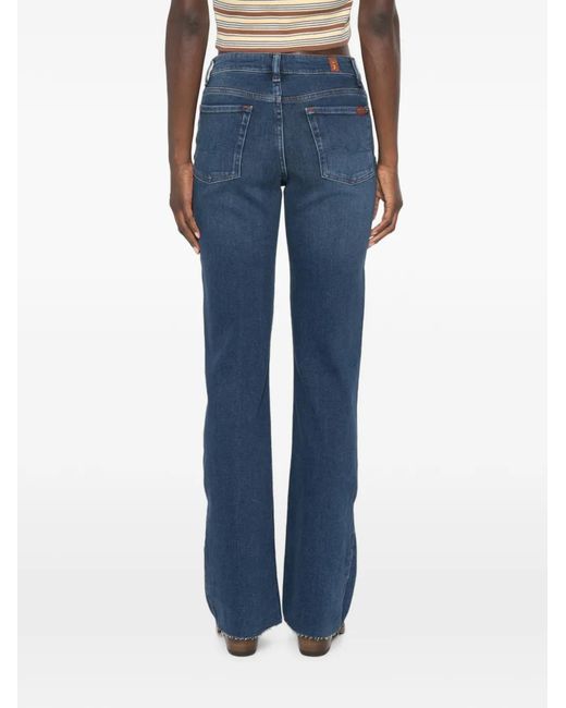 Seven7 Flared Jeans in het Blue