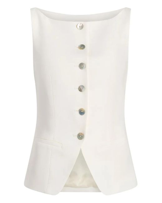 Cinq À Sept White Lemonis Vest