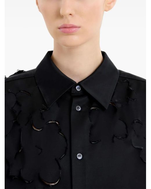 Marni Black Hemd mit Cut-Outs