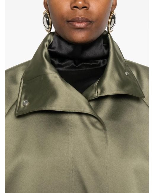 Covert Green Drawstring-hem Jacket