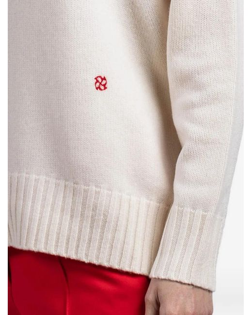 Dorothee Schumacher White Detail-Embroidered Sweater