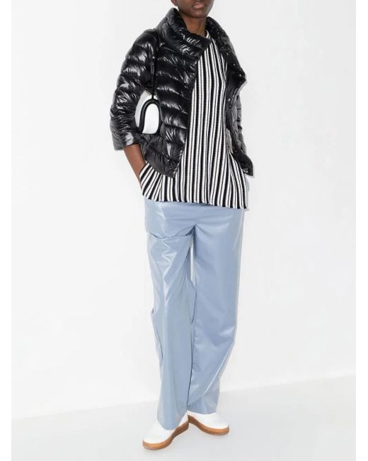 Herno Black Short Puffer Jacket With Glossy Finish