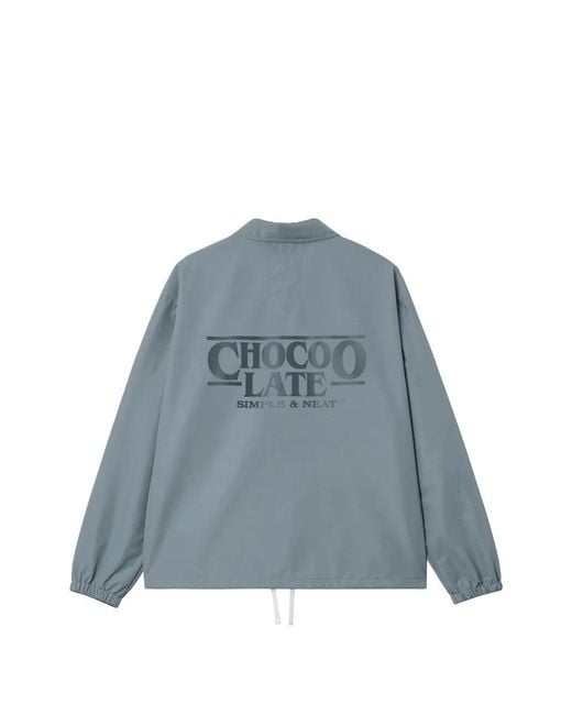 Chocoolate Blue Buttoned Jacket for men