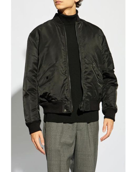 Theory Black Zip-Up Bomber Jacket for men