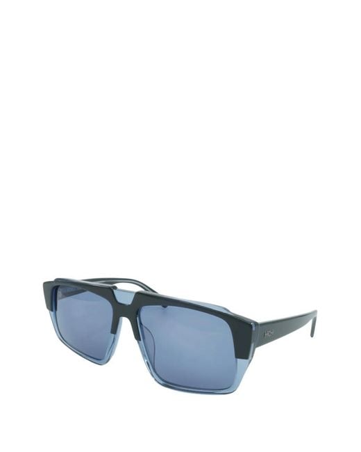 MCM Blue Logo-Detail Sunglasses for men