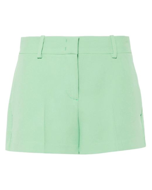 Pantalones cortos de crepé de talle alto Ermanno Scervino de color Green