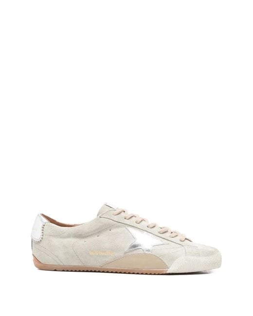Golden Goose Deluxe Brand White True Star Suede Sneakers for men