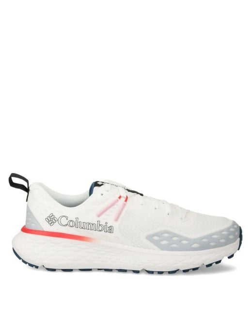 Columbia White Perforated-Detail Sneakers for men