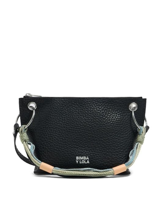 Bimba Y Lola Black Medium Trapezium Cross Body Bag