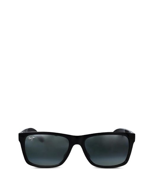 Maui Jim Black Kowelo Rectangle Sunglasses for men