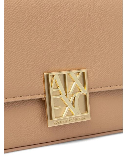 Borsa Mini Con Logo di ARMANI EXCHANGE in Natural