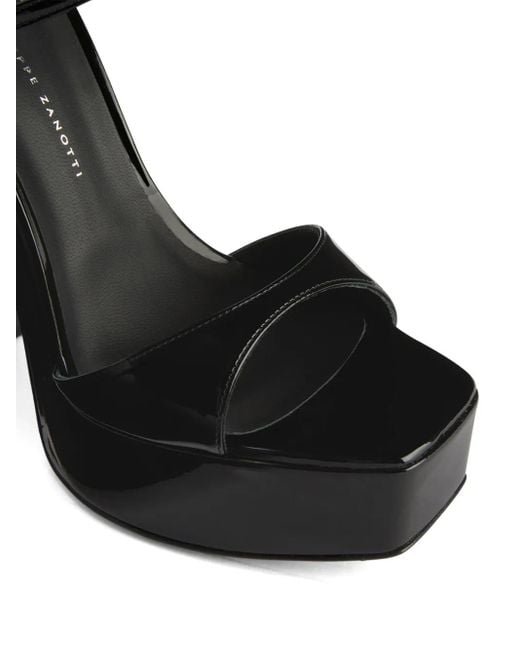 Giuseppe Zanotti Black Sylvy 145Mm Platform Sandals