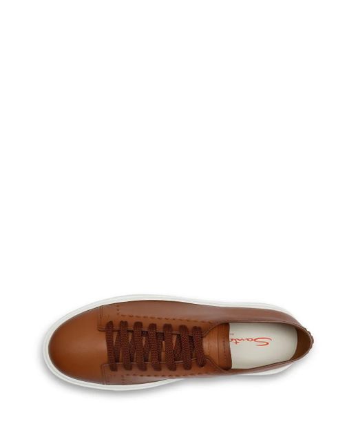 Santoni Brown Sneakers for men