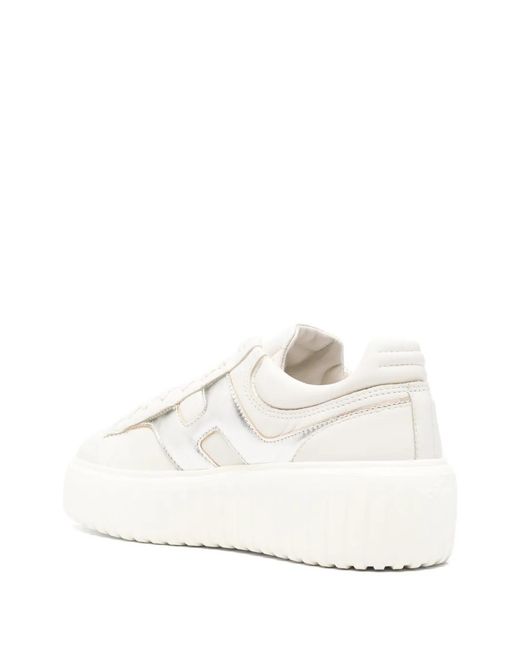 Baskets H-Stripes À Plateforme Hogan en coloris White