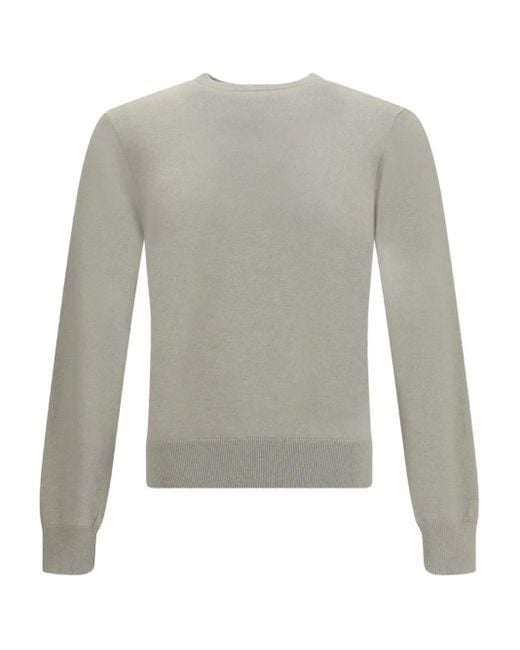 メンズ Cruciani Crew-neck Fine-knit Sweater Gray
