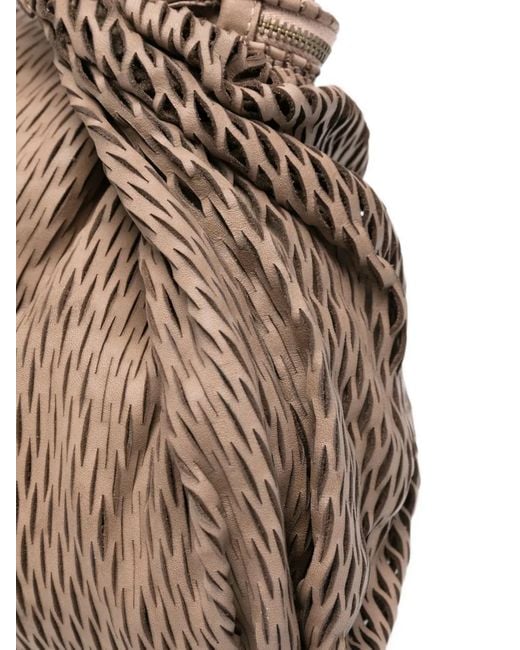 SOMMET Brown Aura Rete Shoulder Bag