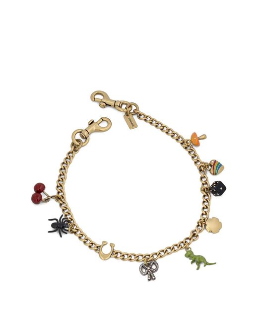 COACH Metallic Charm-Embellished Chain Strap