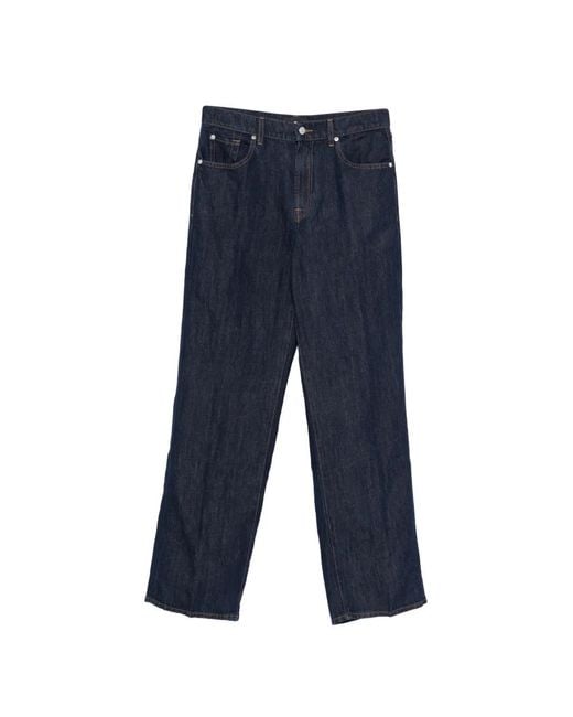 Seven7 Blue Five-Pocket Jeans