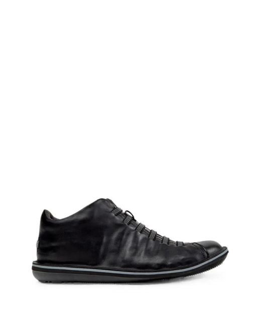 Camper Black Beetle Smooth Leather Sneakers for men