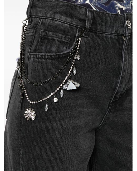 Jeans a gamba ampia di Liu Jo in Black