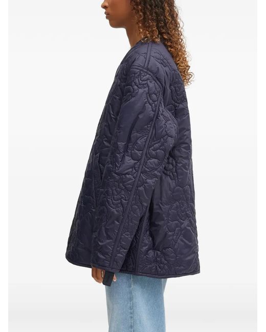 Fiorucci Blue Quilted Button Jacket