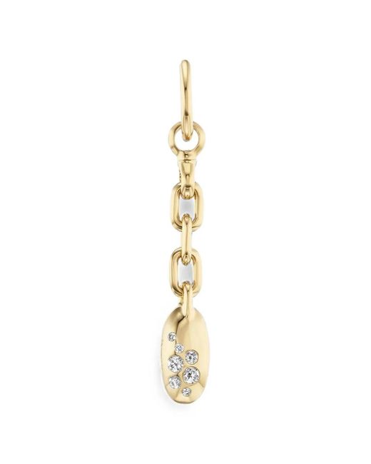 UNIFORM OBJECT Metallic Carriage Drop Diamond Pendant