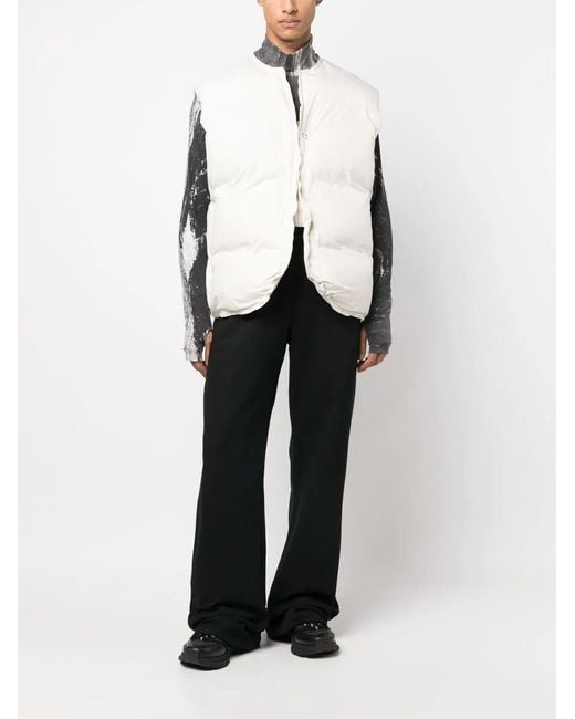 032c Black Logo-Print Flared Track Pants for men