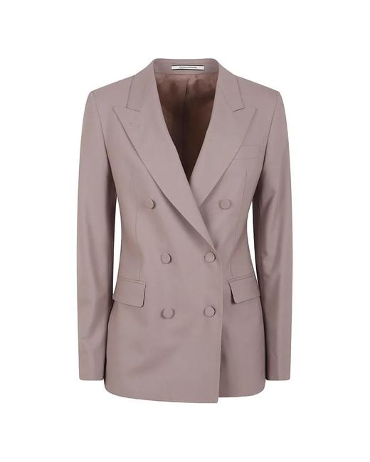 Tagliatore Brown Double-Breasted Jacket
