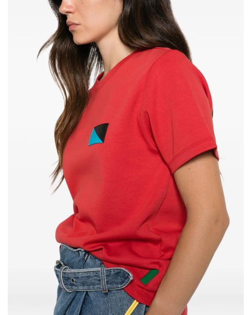 Loewe Red Logo-Patch T-Shirt