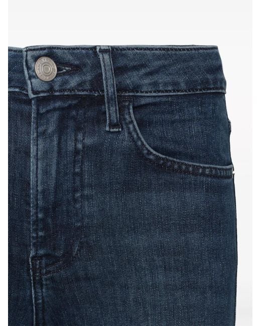 Jean Le Crop Mini Boot FRAME en coloris Blue