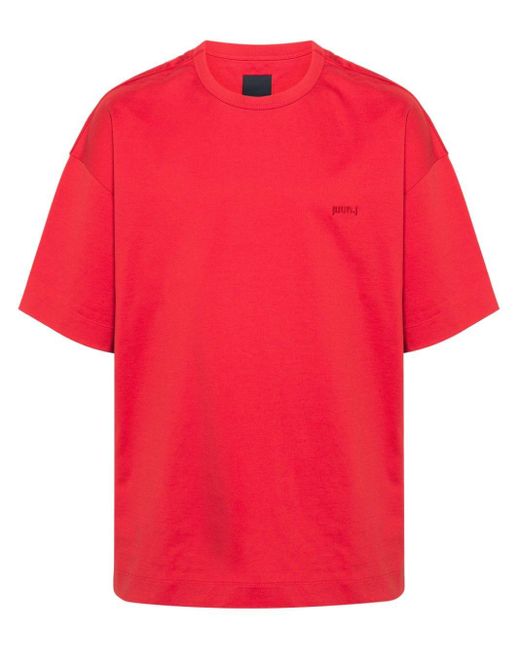 Juun.J Red Photograph-print Cotton T-shirt for men