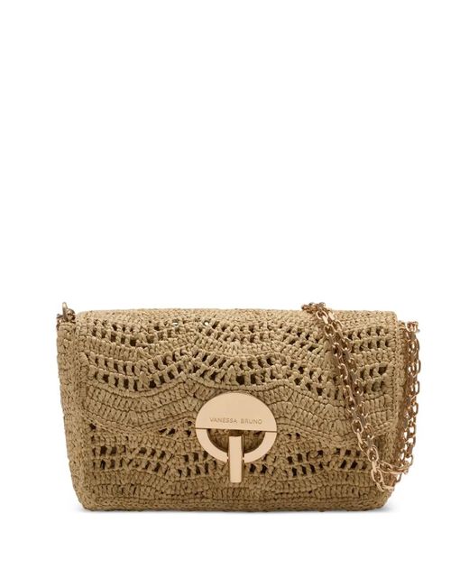 Vanessa Bruno Metallic Moon Moyen Chain Crossbody Bag