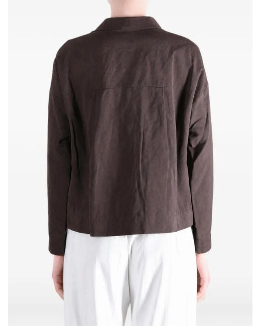 Casey Casey Brown Juliette Button-Fastening Jacket